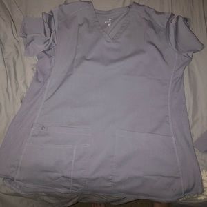 Brand New Med Couture Gray Scrub Top